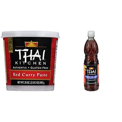 Thai Kitchen Red Curry Paste & Premium Fish Sauce (35 oz/23.66 fl oz)
