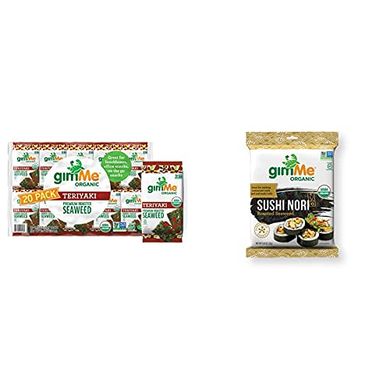 gimMe Organic Seaweed: Teriyaki & Sushi Nori Sheets (20 + 1)
