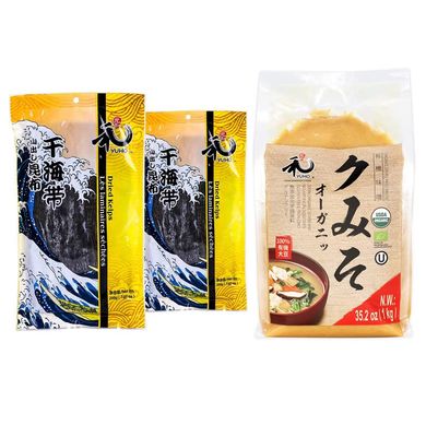 YUHO Organic Miso Soup Kit: Seaweed & White Miso, All-Natural
