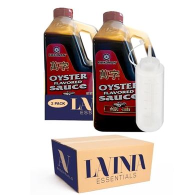 Kikkoman Oyster Sauce Duo: 5lb Jug & Squeeze Bottle
