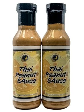 Premium Thai Peanut Sauce (2-pack, 12 oz bottles)
